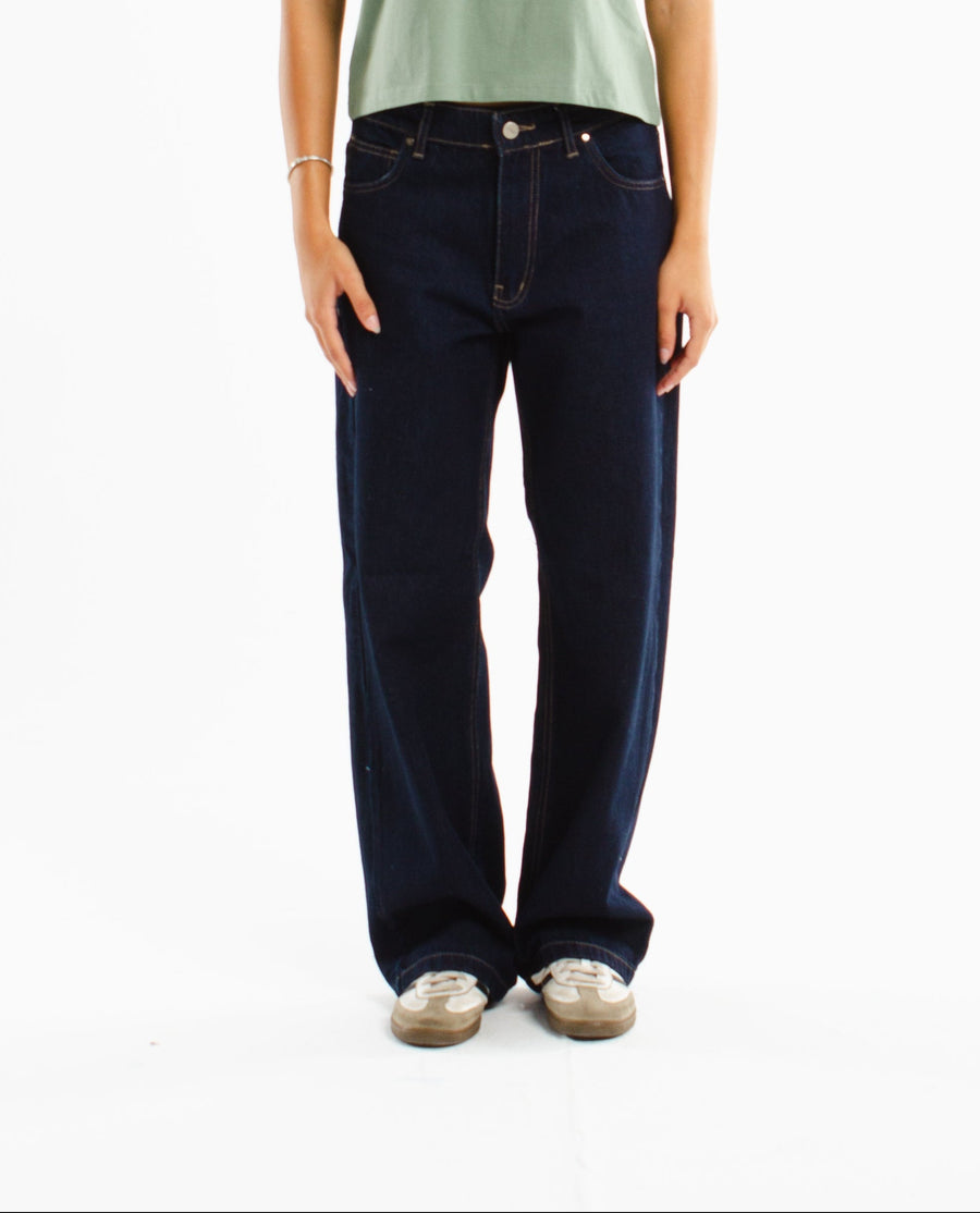 STRAIGHT FIT JEANS WOMEN Navy Blue
